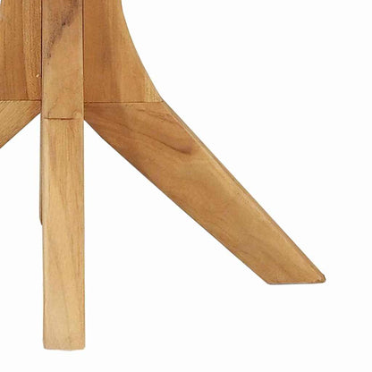 Bijzettafel Bruin 40 x 40 x 41 cm Massief Teakhout