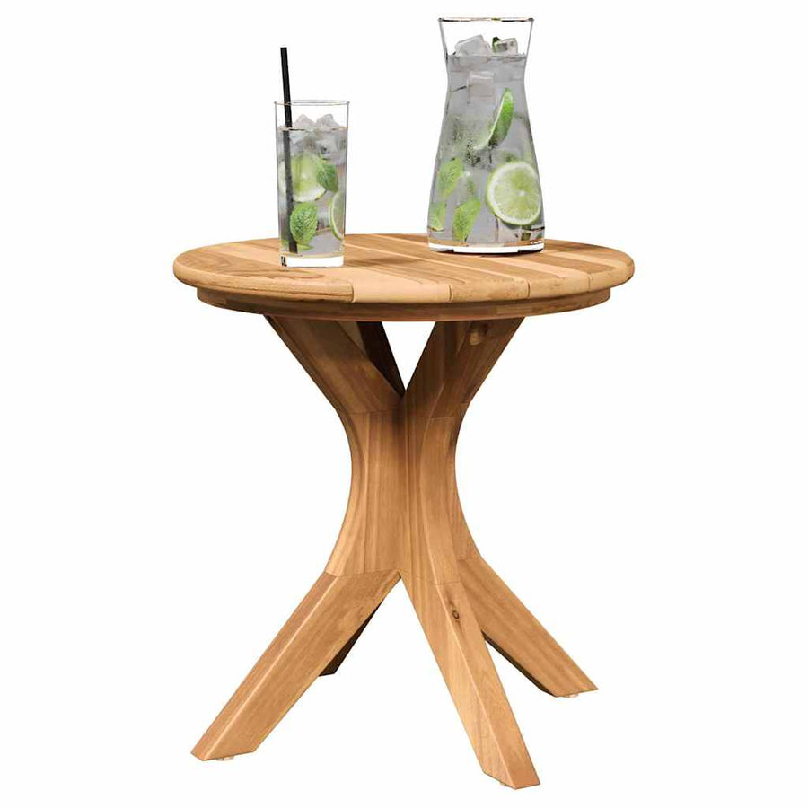Bijzettafel Bruin 40 x 40 x 41 cm Massief Teakhout