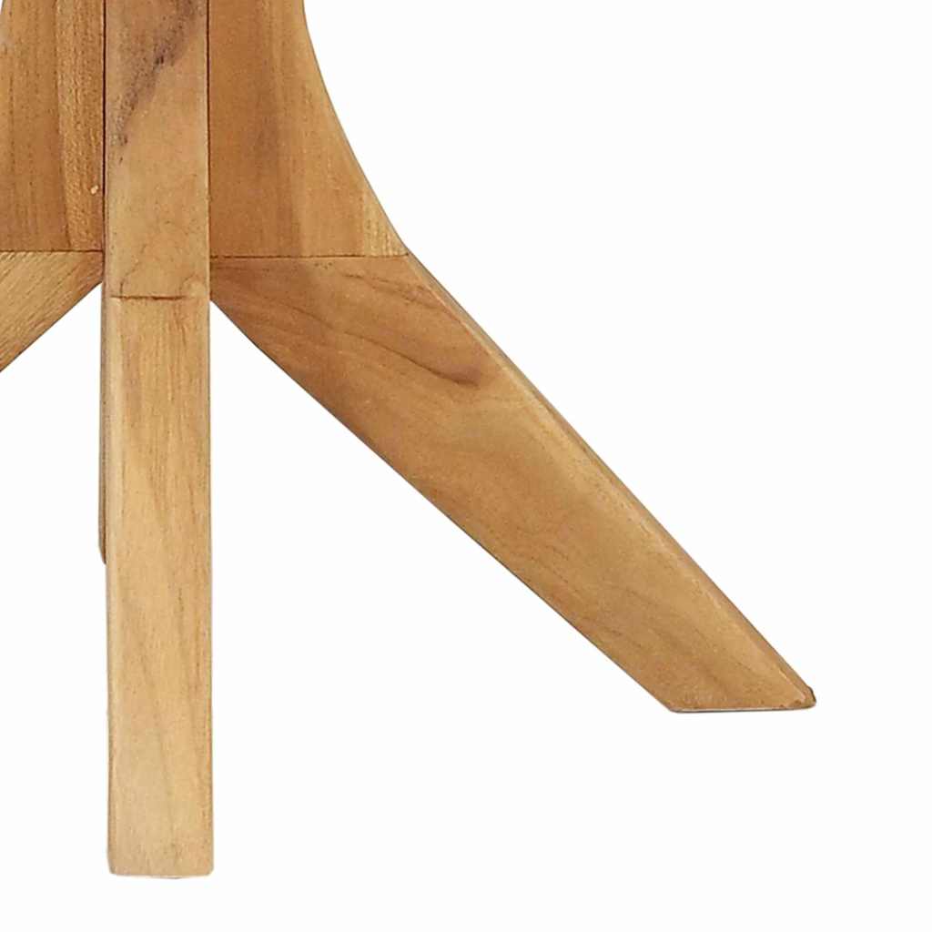 Bijzettafel Bruin 55 x 55 x 51 cm Massief Teakhout