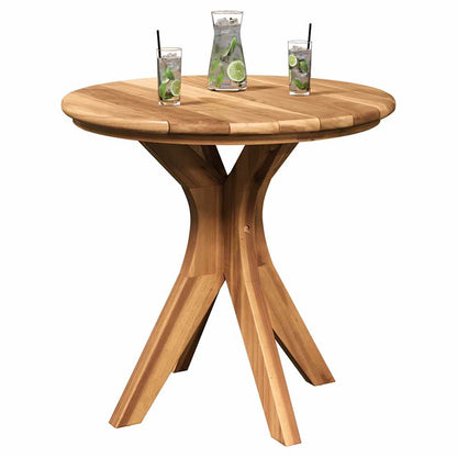 Bijzettafel Bruin 55 x 55 x 51 cm Massief Teakhout