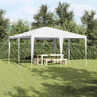 Party Tent White 400 x 400 x 266 cm Polyethylene and Steel