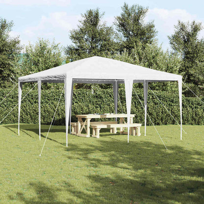 Partytent 400 X 400 X 266 Cm Polyethyleen En Staal 4 x 4 m Wit