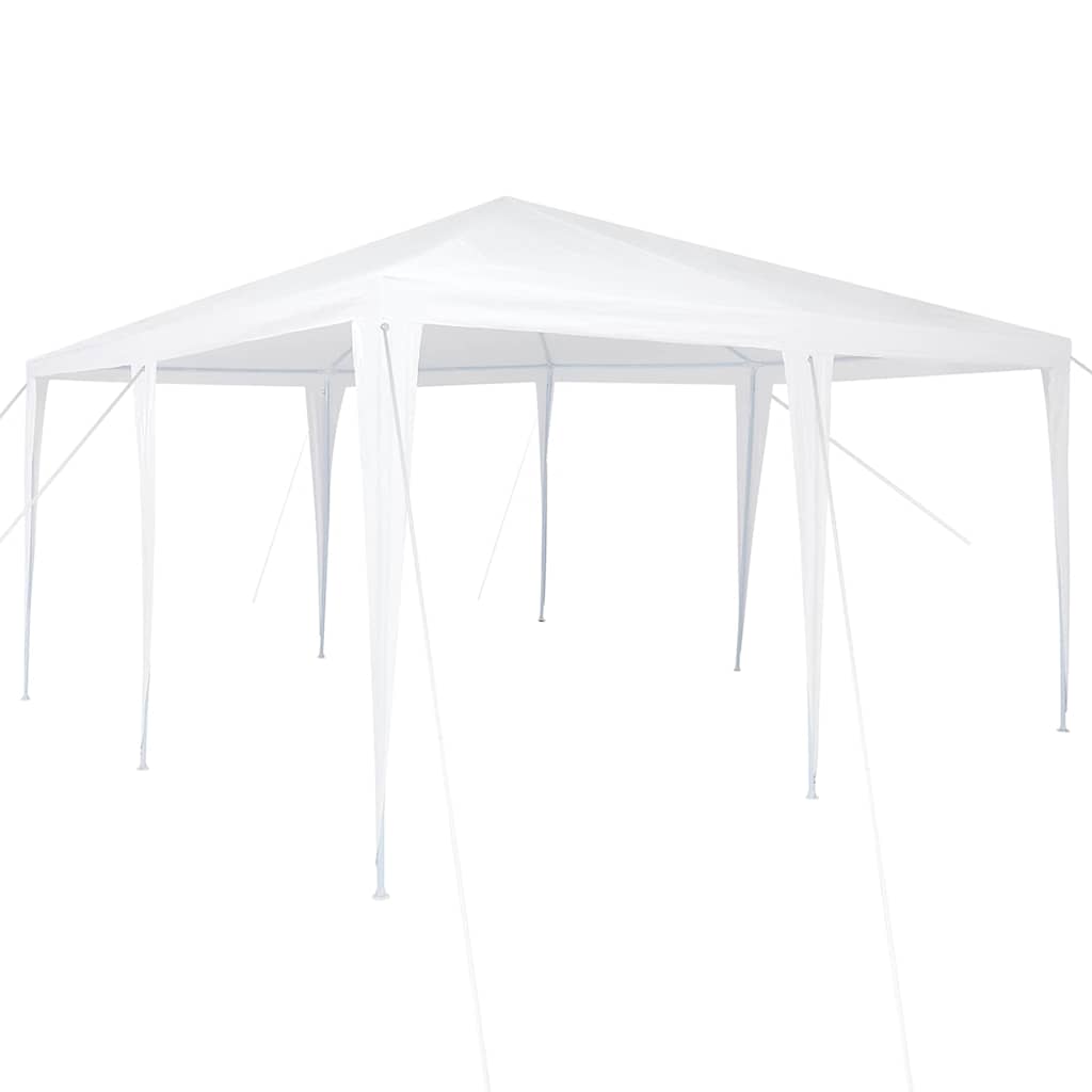 Partytent 400 X 400 X 266 Cm Polyethyleen En Staal 4 x 4 m Wit