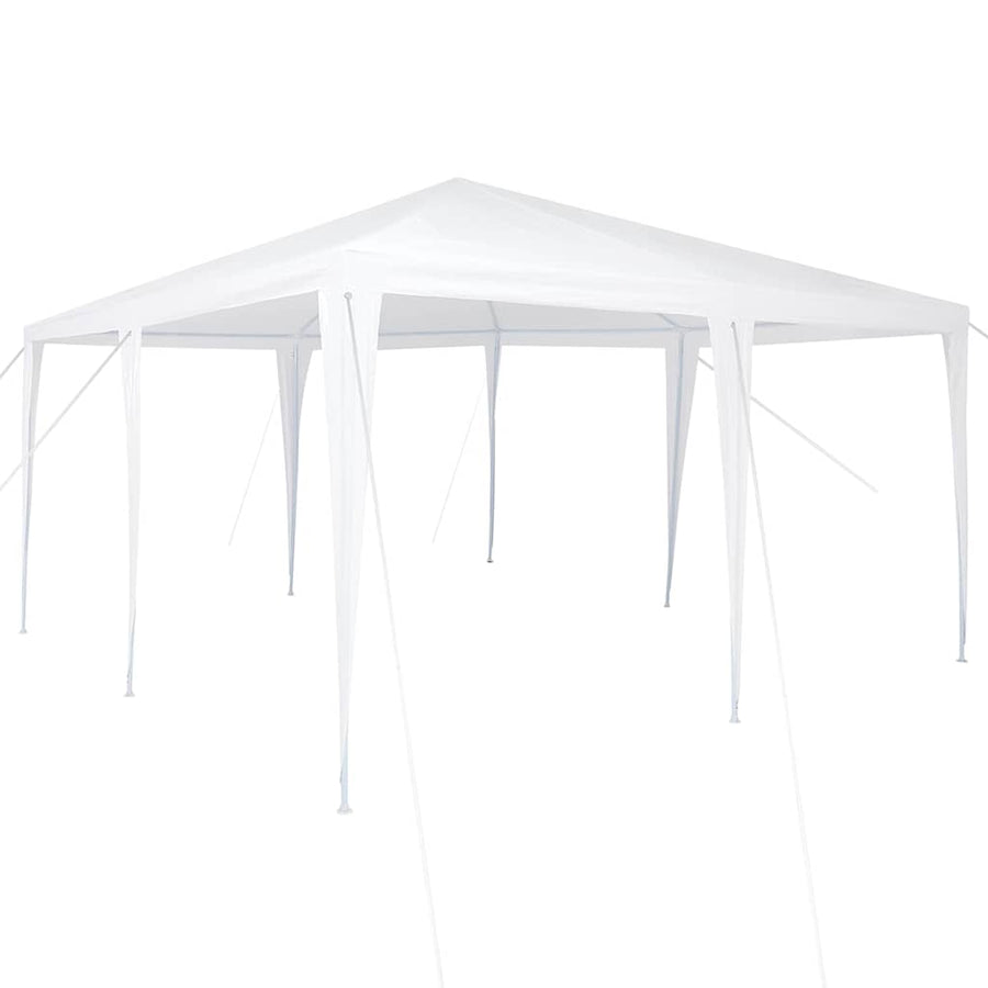 Partytent 400 X 400 X 266 Cm Polyethyleen En Staal 4 x 4 m Wit