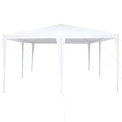 Partytent 400 X 400 X 266 Cm Polyethyleen En Staal 4 x 4 m Wit