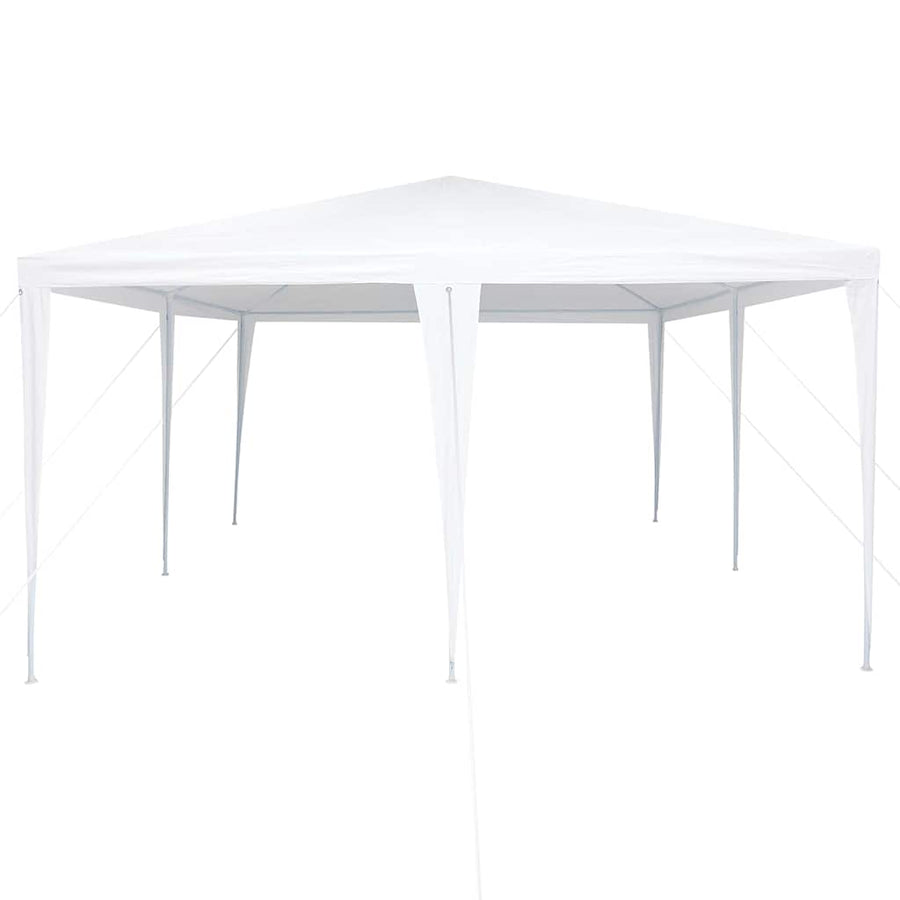Partytent 400 X 400 X 266 Cm Polyethyleen En Staal 4 x 4 m Wit
