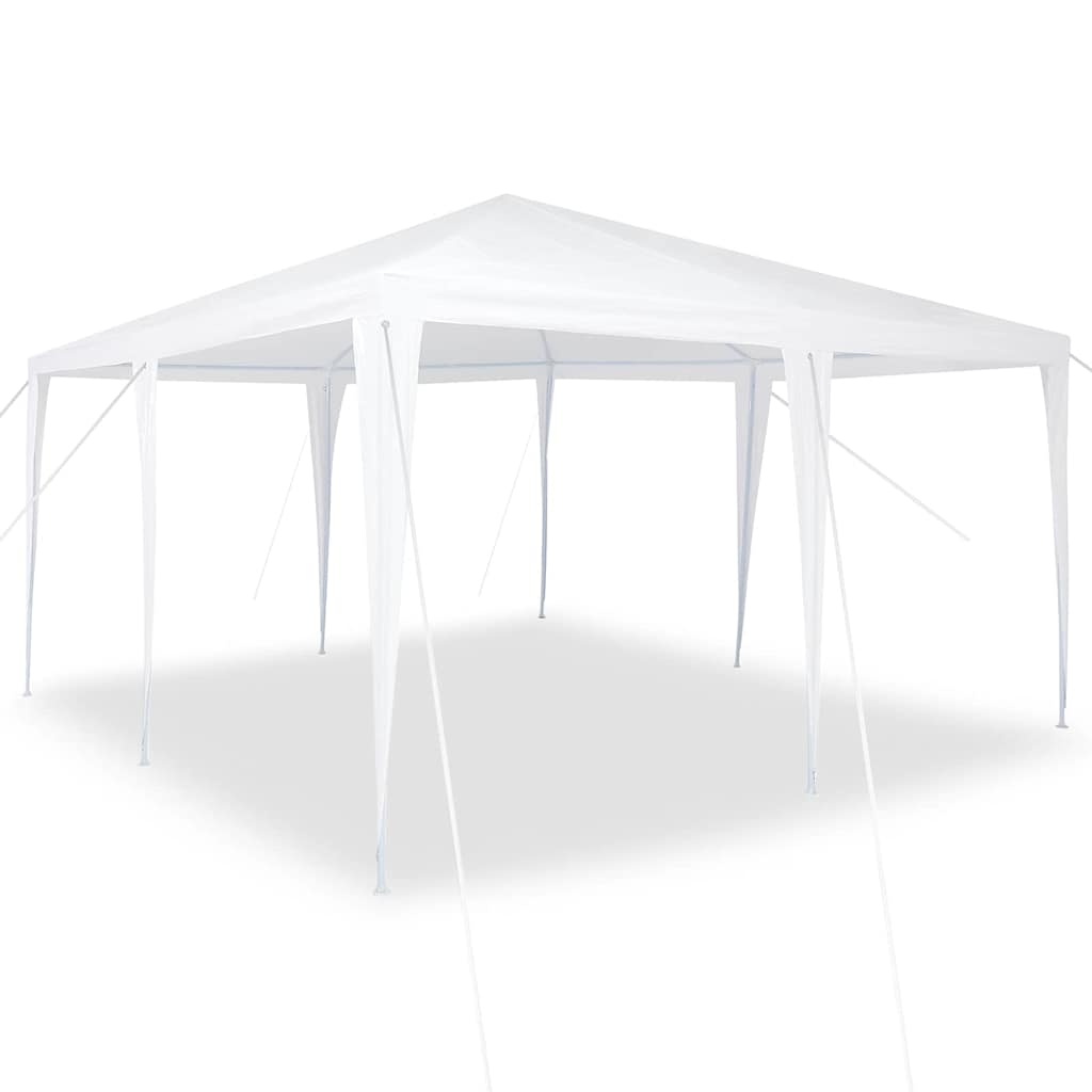 Partytent 400 X 400 X 266 Cm Polyethyleen En Staal 4 x 4 m Wit