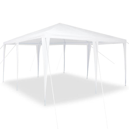 Partytent 400 X 400 X 266 Cm Polyethyleen En Staal 4 x 4 m Wit