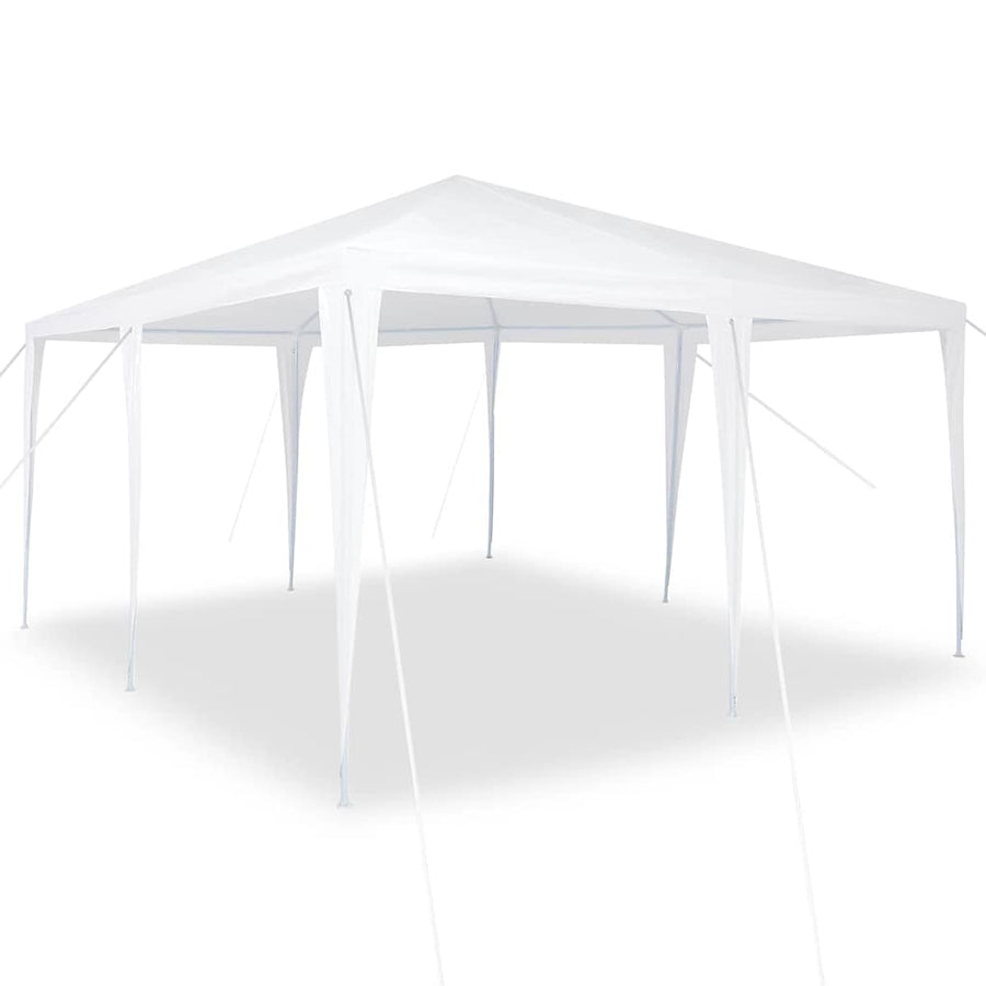Partytent 400 X 400 X 266 Cm Polyethyleen En Staal 4 x 4 m Wit