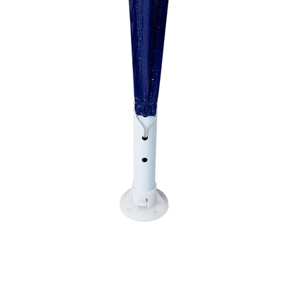 Partytent 400 X 400 X 266 Cm Polyethyleen En Staal 4 x 4 m Blauw