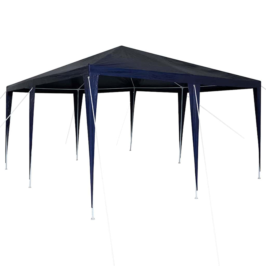 Partytent 400 X 400 X 266 Cm Polyethyleen En Staal 4 x 4 m Blauw