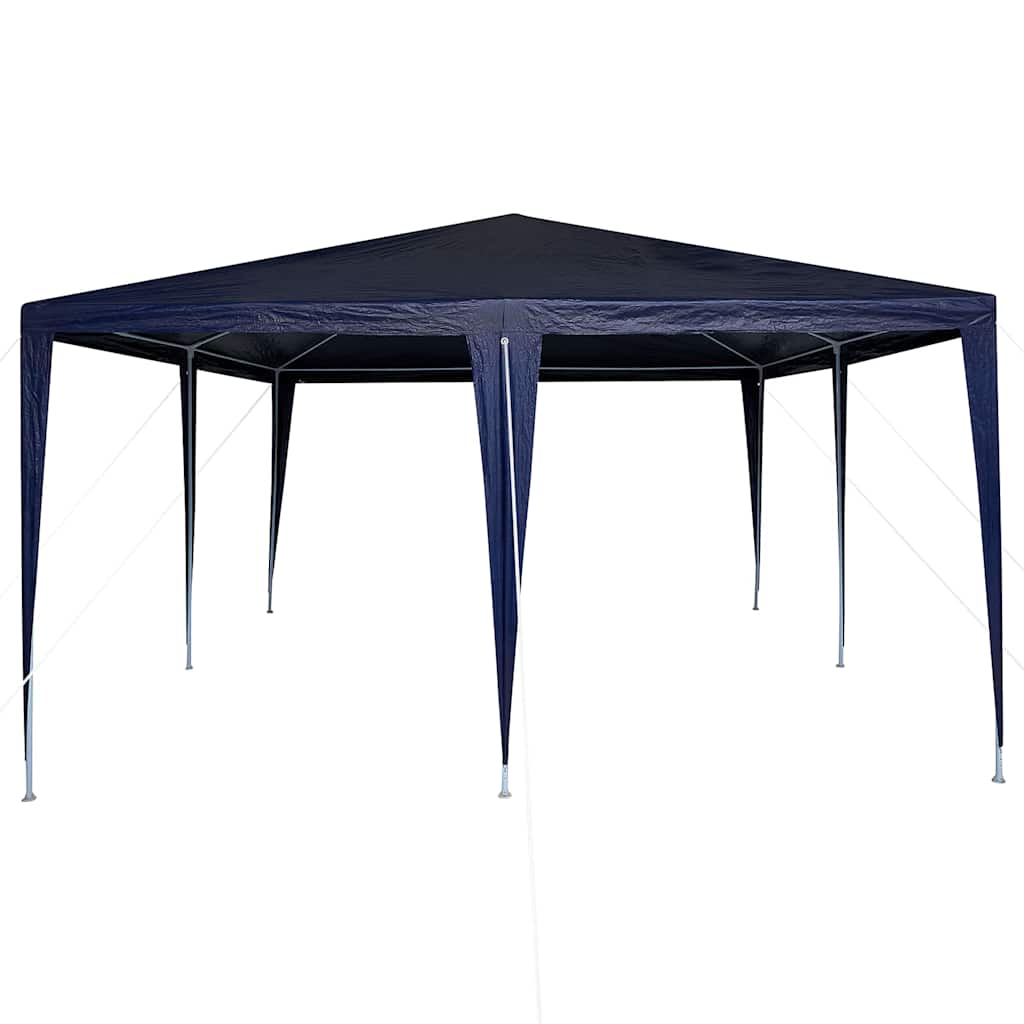 Partytent 400 X 400 X 266 Cm Polyethyleen En Staal 4 x 4 m Blauw