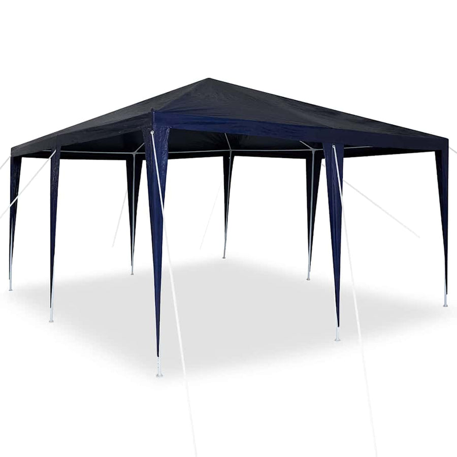 Partytent 400 X 400 X 266 Cm Polyethyleen En Staal 4 x 4 m Blauw