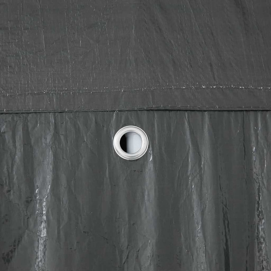 Partytent 400 X 400 X 266 Cm Polyethyleen En Staal 4 x 4 m Antraciet