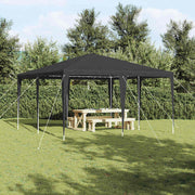 Partytent 400x400x266 cm antraciet polyethyleen staal
