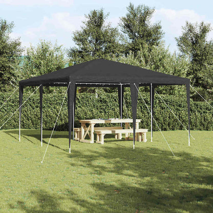 Partytent 400 X 400 X 266 Cm Polyethyleen En Staal 4 x 4 m Antraciet