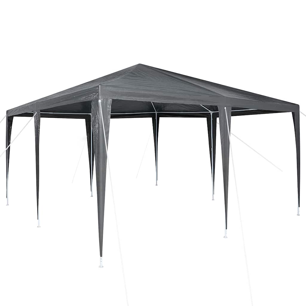 Partytent 400 X 400 X 266 Cm Polyethyleen En Staal 4 x 4 m Antraciet
