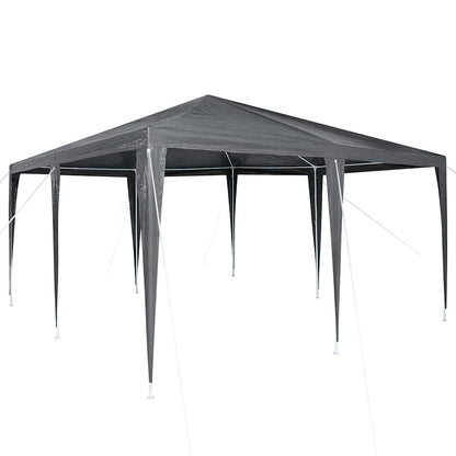 Partytent 400 X 400 X 266 Cm Polyethyleen En Staal 4 x 4 m Antraciet