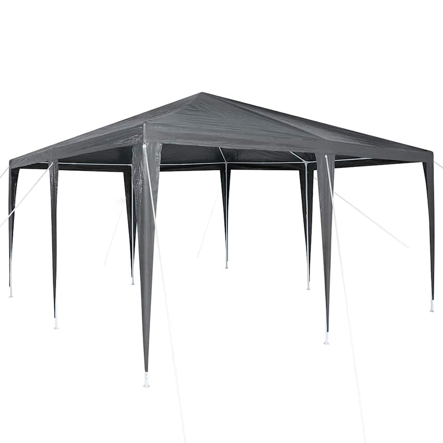 Partytent 400 X 400 X 266 Cm Polyethyleen En Staal 4 x 4 m Antraciet