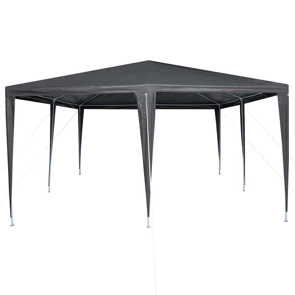 Partytent 400 X 400 X 266 Cm Polyethyleen En Staal 4 x 4 m Antraciet