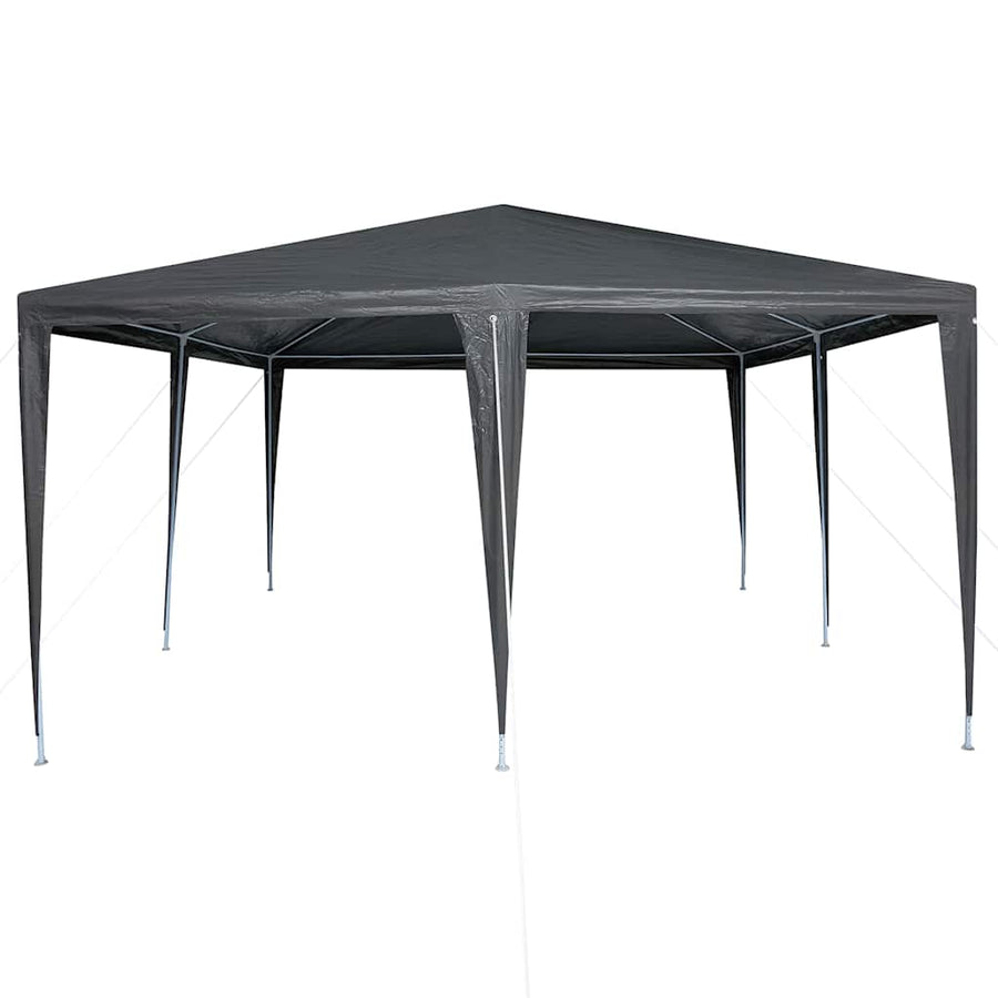 Partytent 400 X 400 X 266 Cm Polyethyleen En Staal 4 x 4 m Antraciet