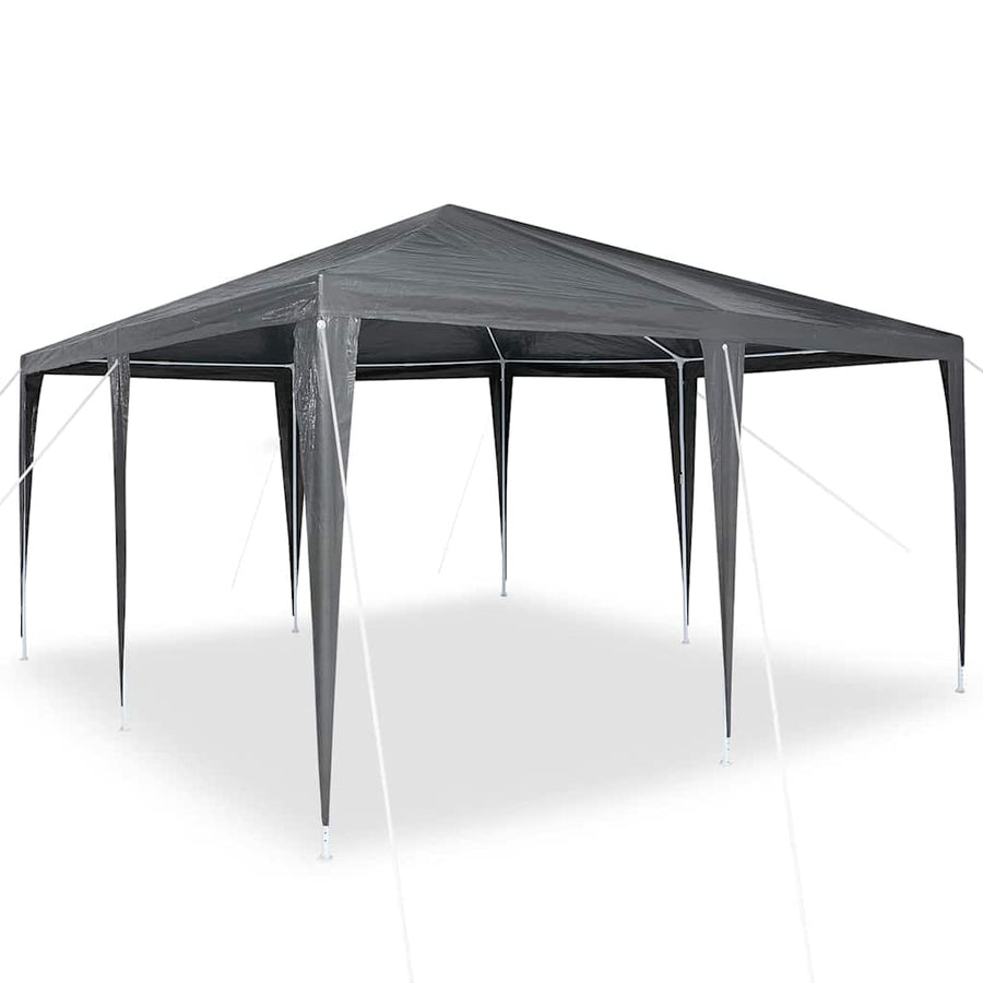 Partytent 400 X 400 X 266 Cm Polyethyleen En Staal 4 x 4 m Antraciet