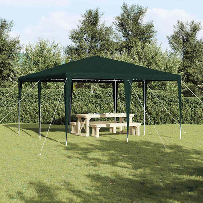 Partytent Groen 400 x 400 x 266 cm Polyethyleen en Staal