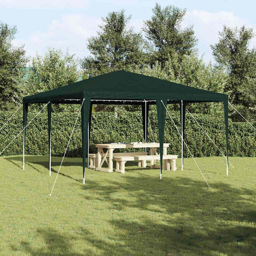 Partytent Groen 400 x 400 x 266 cm Polyethyleen en Staal