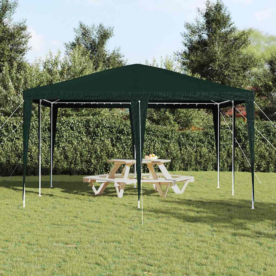 Partytent Groen 400 x 400 x 266 cm Polyethyleen en Staal