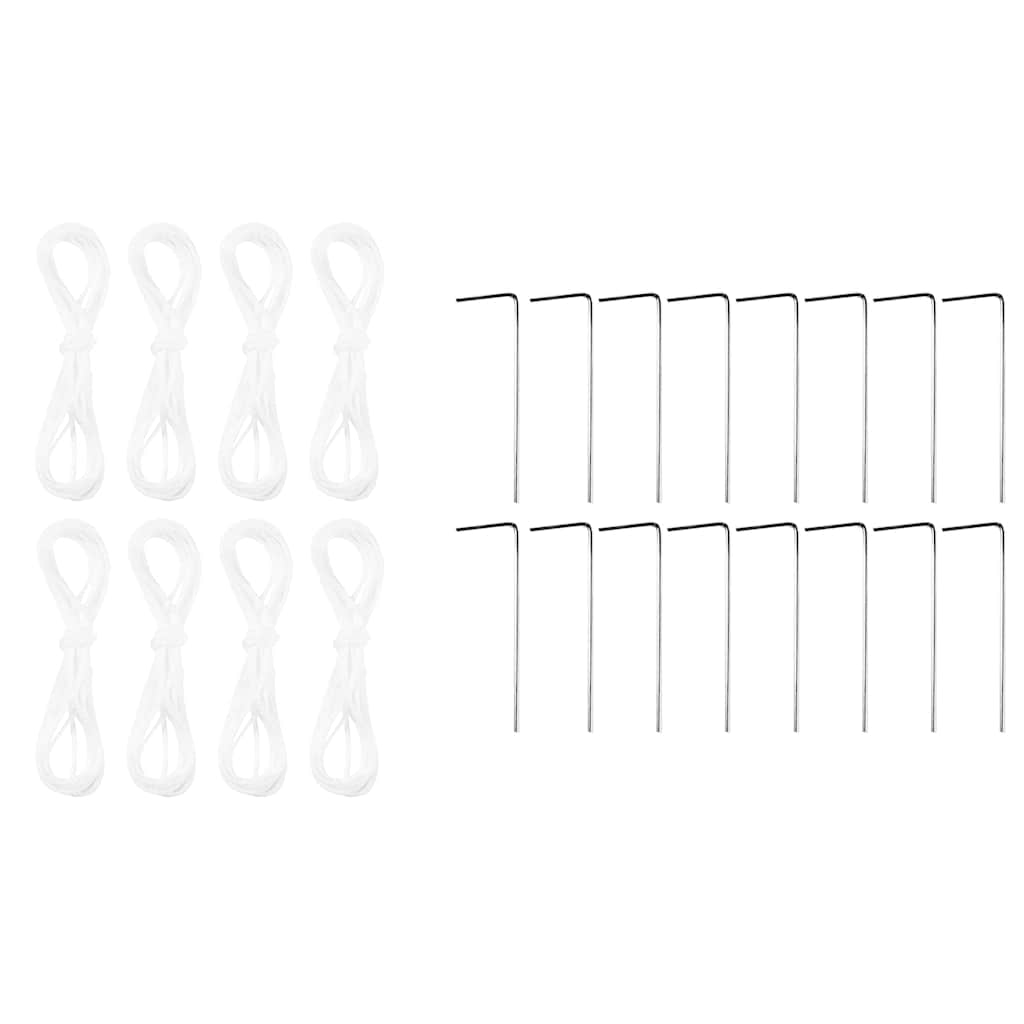 Partytent met 8 Zijwanden - Wit - 4 x 4 m - PE