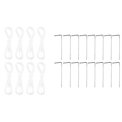 Partytent met 8 Zijwanden - Wit - 4 x 4 m - PE