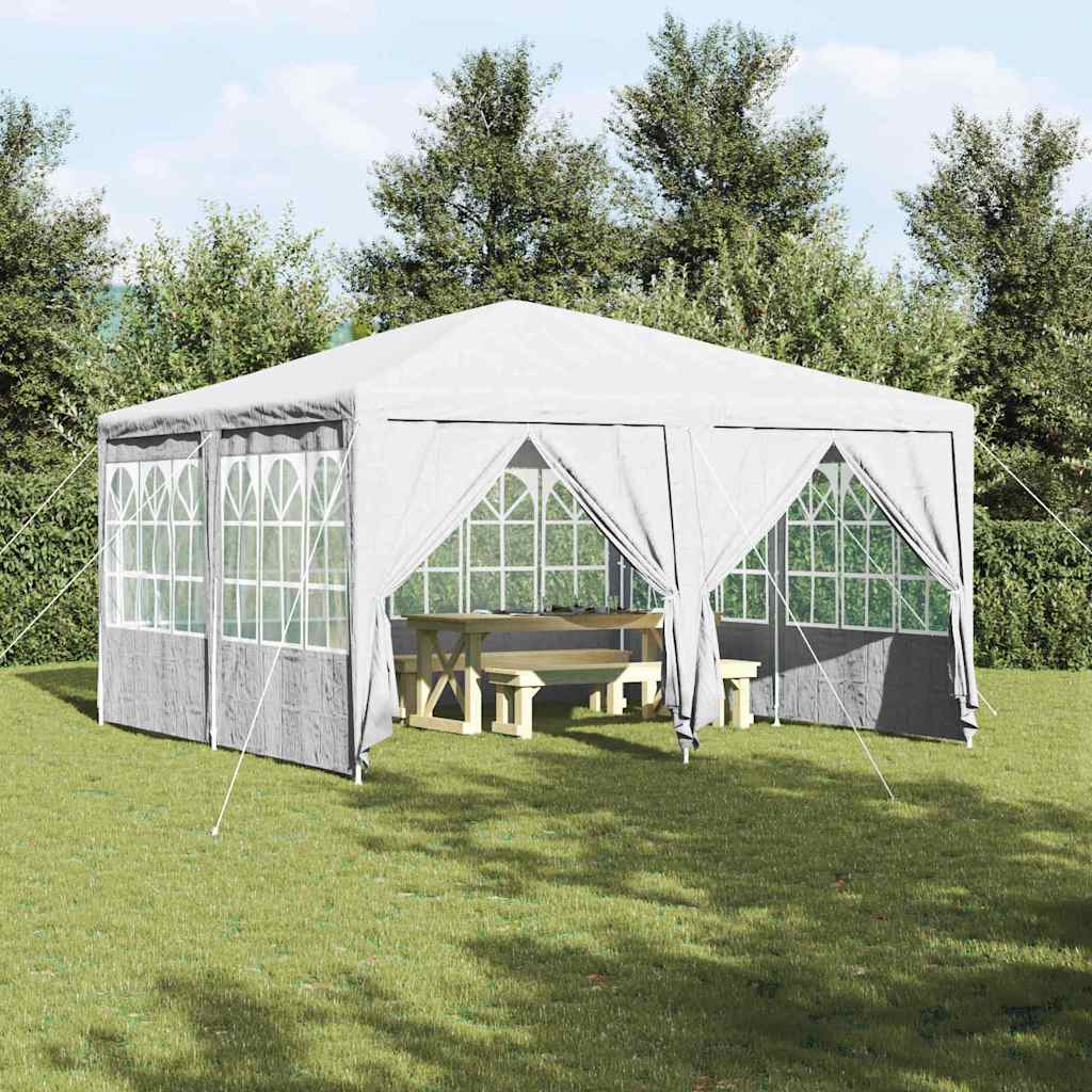 Partytent met 8 Zijwanden - Wit - 4 x 4 m - PE
