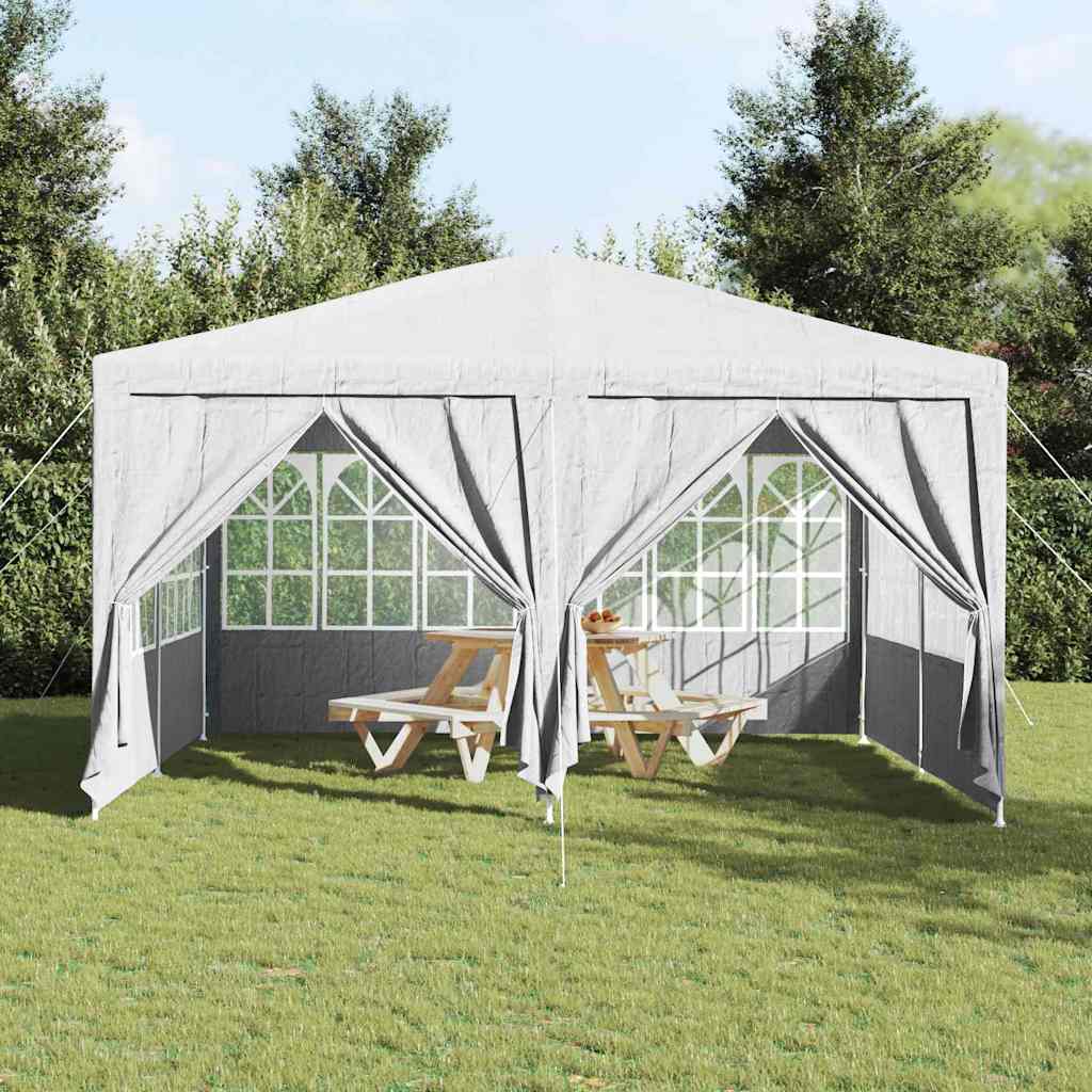 Partytent met 8 Zijwanden - Wit - 4 x 4 m - PE