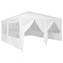 Partytent met 8 Zijwanden - Wit - 4 x 4 m - PE