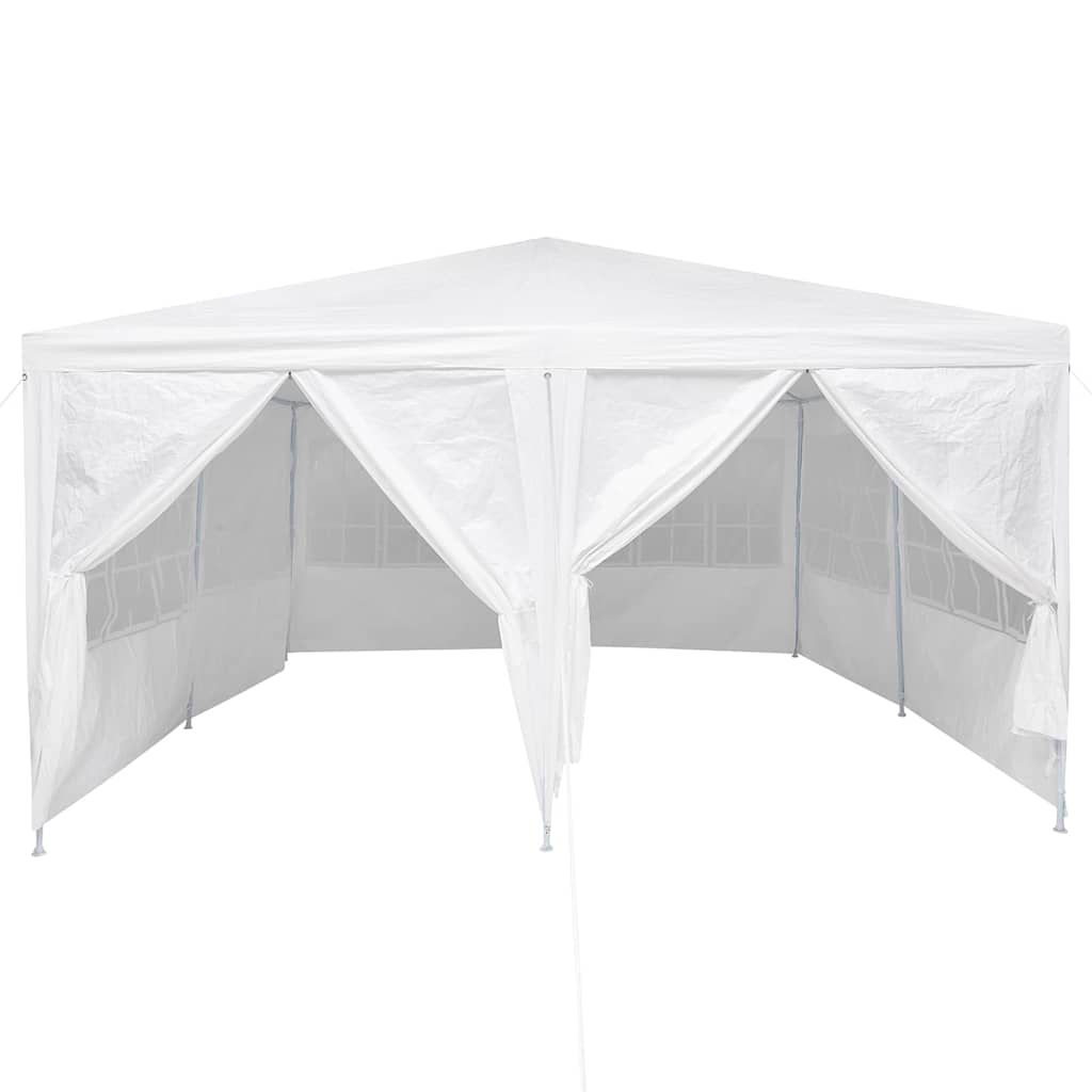 Partytent met 8 Zijwanden - Wit - 4 x 4 m - PE