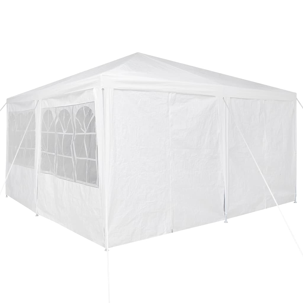 Partytent met 8 Zijwanden - Wit - 4 x 4 m - PE