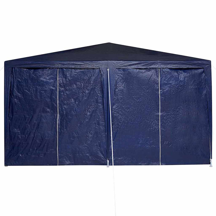 Partytent 400 X 400 X 266 Cm Polyetheen 4 x 4 m Blauw