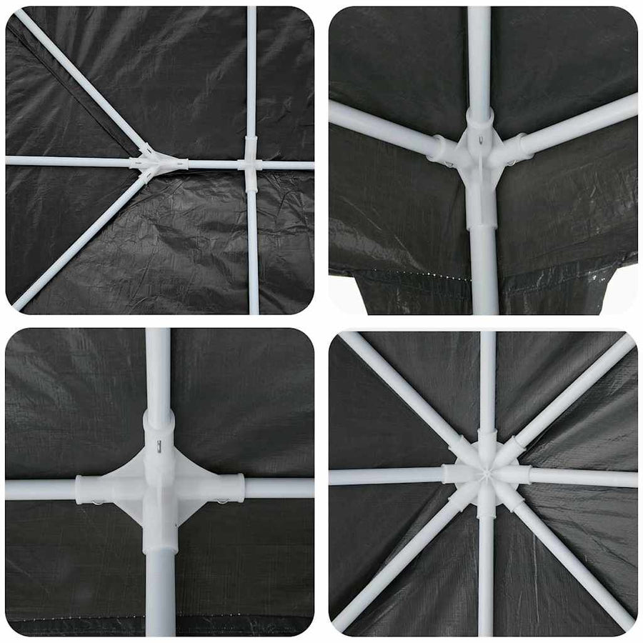 Partytent Antraciet 400 x 400 x 266 cm Polyetheen