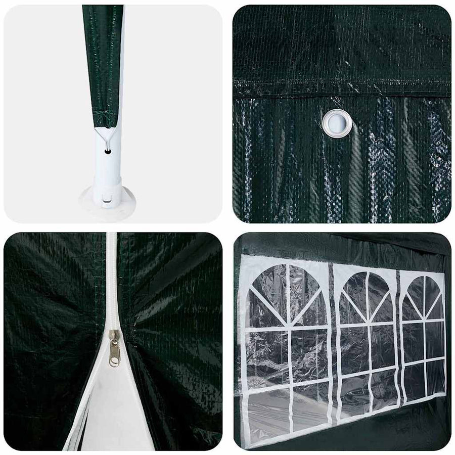 Partytent Groen 400 x 400 x 266 cm Polyetheen