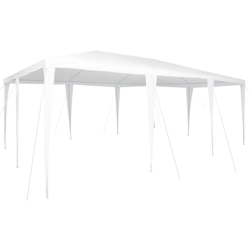 Partytent Wit 600 x 400 x 266 cm Polyethyleen en Staal