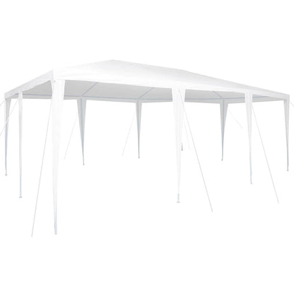 Partytent Wit 600 x 400 x 266 cm Polyethyleen en Staal