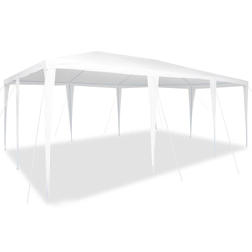 Partytent Wit 600 x 400 x 266 cm Polyethyleen en Staal
