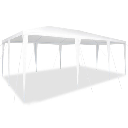 Partytent Wit 600 x 400 x 266 cm Polyethyleen en Staal