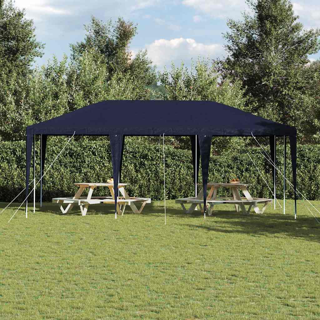 Partytent Blauw 600 x 400 x 266 cm Polyethyleen en Staal