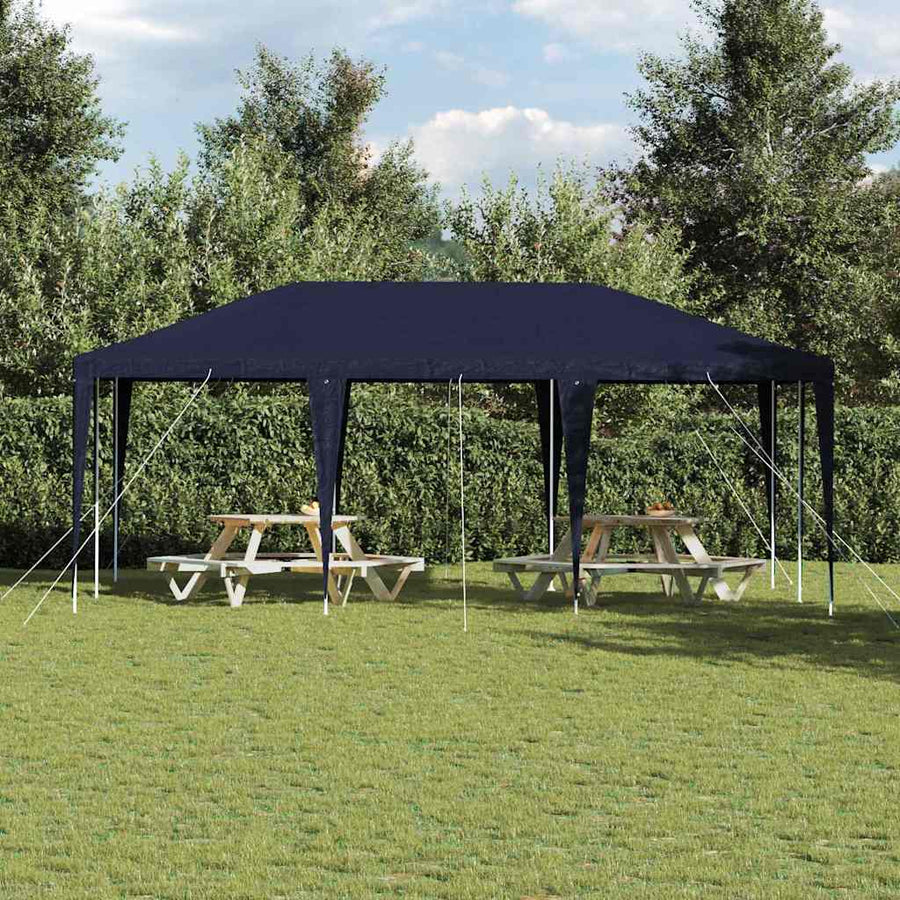 Partytent Blauw 600 x 400 x 266 cm Polyethyleen en Staal