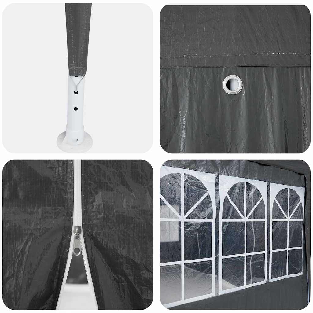 Partytent Antraciet 600 x 400 x 266 cm Polyetheen