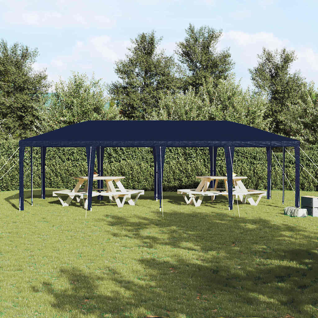 Partytent Blauw 800 x 400 x 266 cm Polyethyleen en Staal