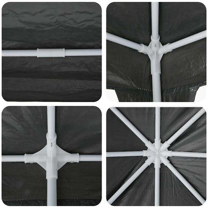 Partytent Antraciet 800 x 400 x 266 cm Polyethyleen en Staal