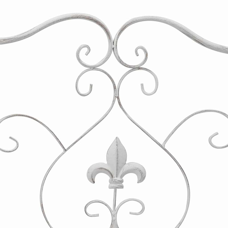 Tuinbank Antiek wit 104 x 54 x 93 cm Staal