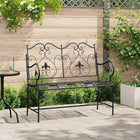 Tuinbank 104x54x93 cm staal zwart